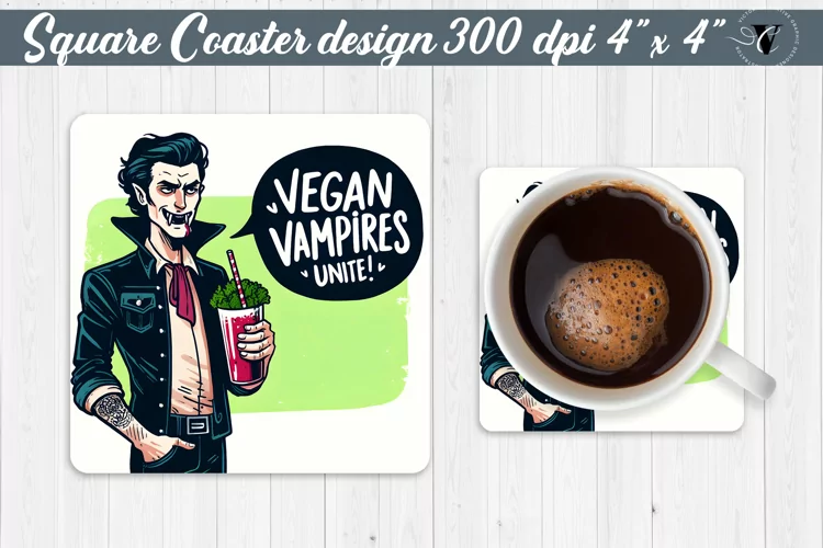 Square Coaster | Halloween coaster | Sarcastic