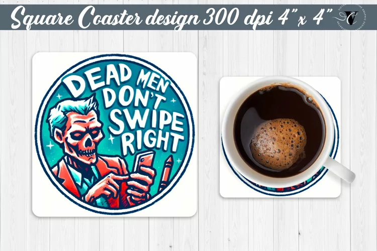Square Coaster | Halloween coaster | Sarcastic