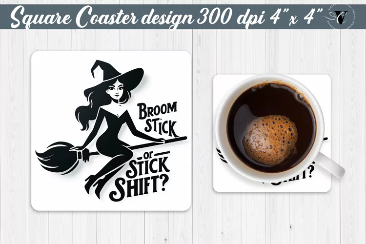 Square Coaster | Halloween coaster | Sarcastic