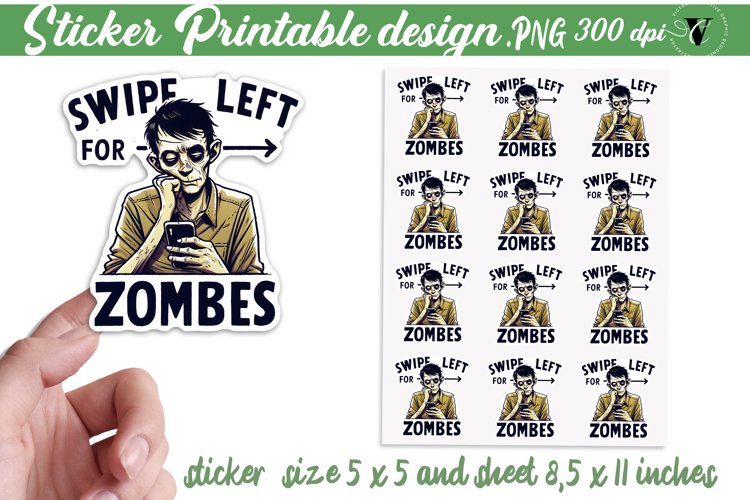 Humor Halloween Sticker | Sarcastic | Halloween clipart example image 1