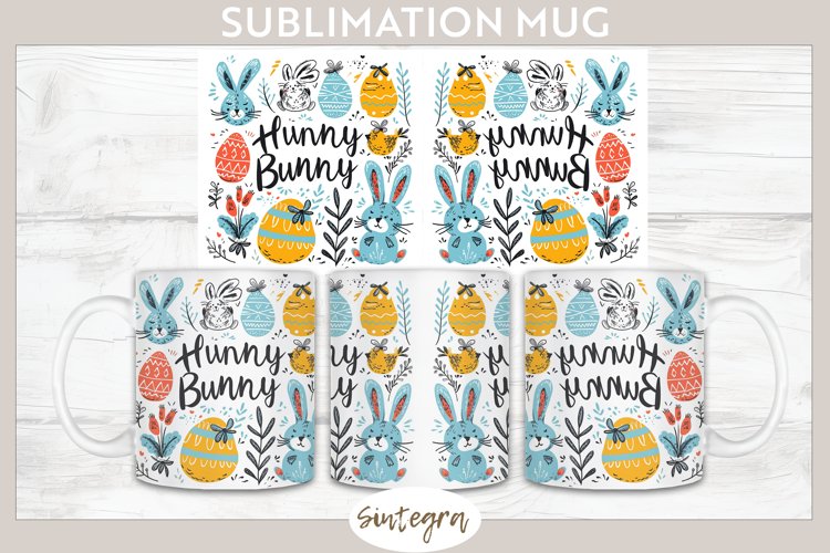 Hunny Bunny v1 Mug Wrap Sublimation example image 1