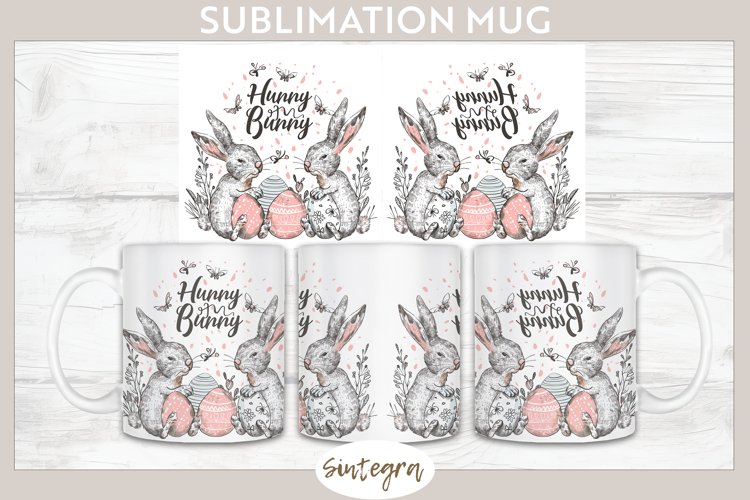 Hunny Bunny v10 Mug Wrap Sublimation example image 1