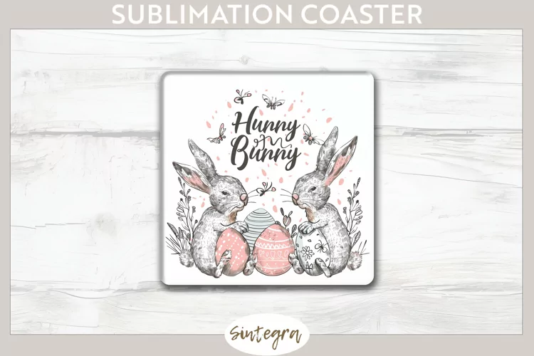Hunny Bunny v10 Square Coaster Sublimation