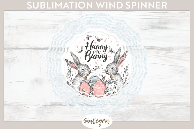 Hunny Bunny v10 Wind Spinner Sublimation example image 1
