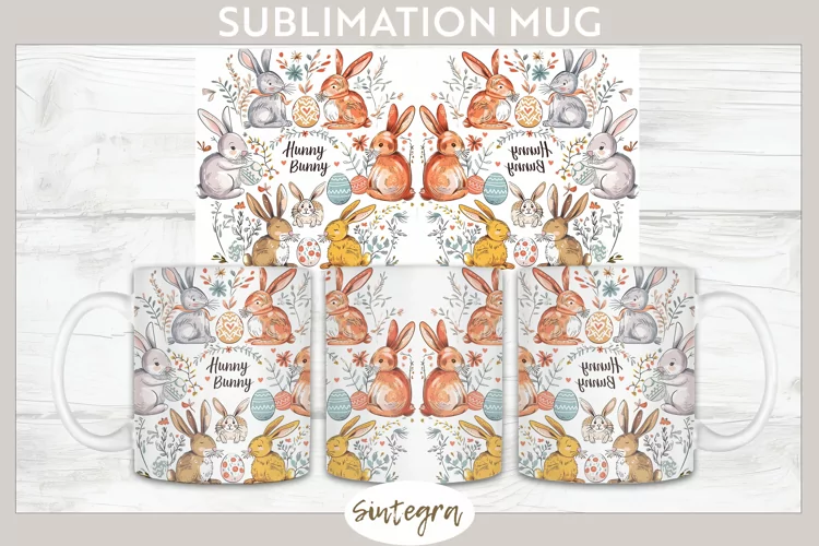Hunny Bunny v11 Mug Wrap Sublimation