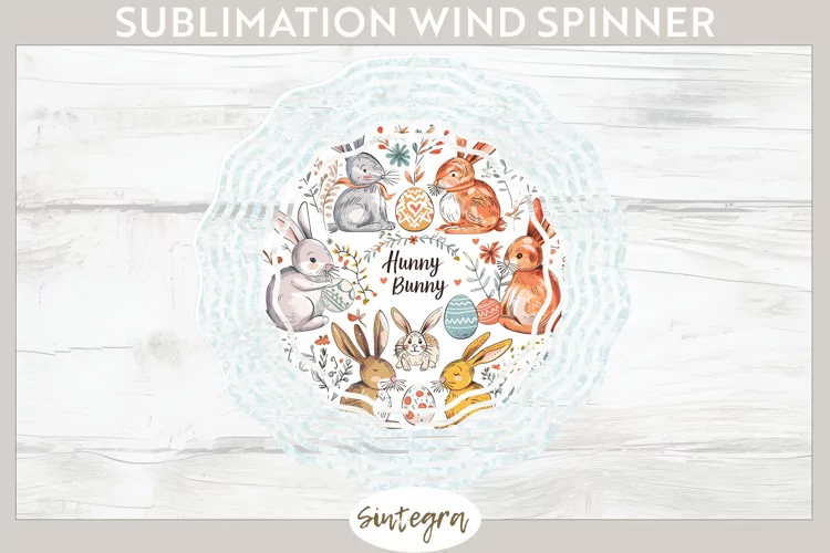 Hunny Bunny v11 Wind Spinner Sublimation