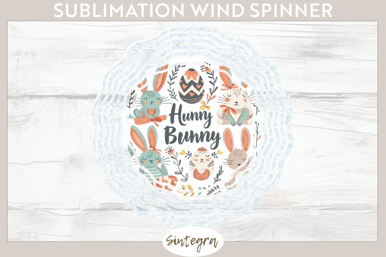Hunny Bunny v2 Wind Spinner Sublimation example image 1