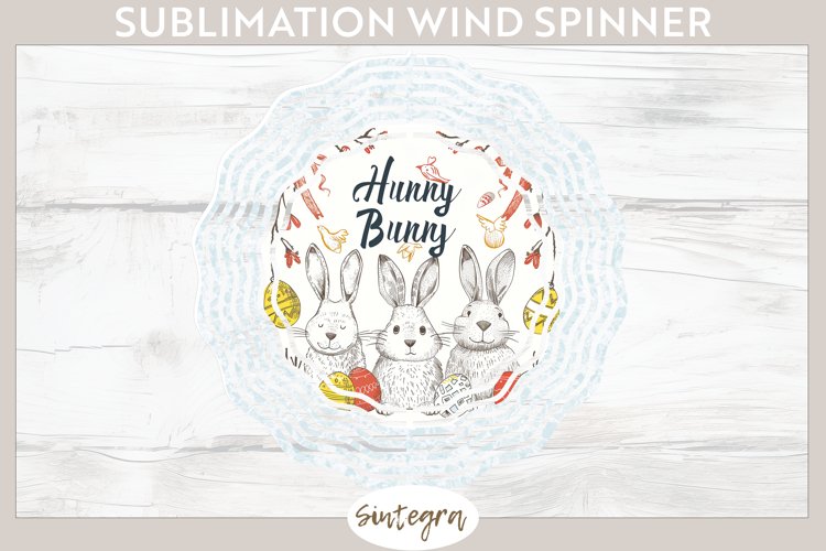 Hunny Bunny v3 Wind Spinner Sublimation example image 1