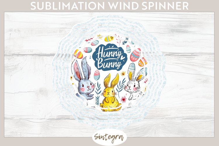 Hunny Bunny v5 Wind Spinner Sublimation example image 1