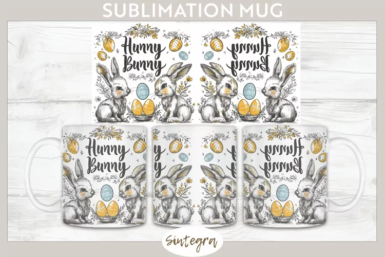 Hunny Bunny v6 Mug Wrap Sublimation