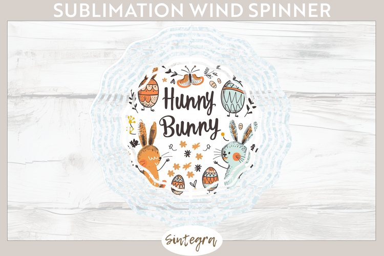 Hunny Bunny v7 Wind Spinner Sublimation example image 1