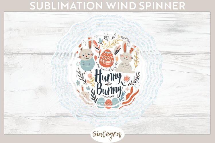 Hunny Bunny v8 Wind Spinner Sublimation example image 1