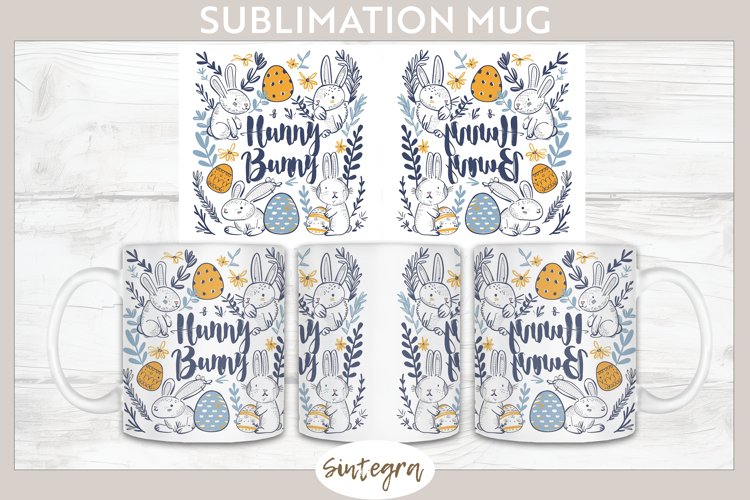 Hunny Bunny v9 Mug Wrap Sublimation example image 1
