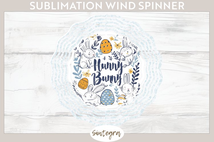 Hunny Bunny v9 Wind Spinner Sublimation example image 1