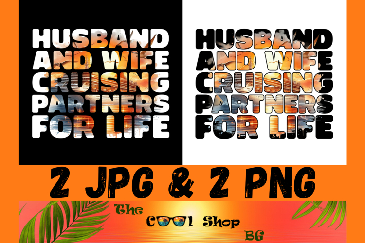 Husband And Wife Cruising Partners For Life Png example image 1
