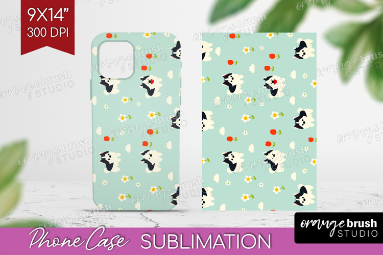 Husky Dog Phone Case PNG Cute Chibi Puppy Case PNG