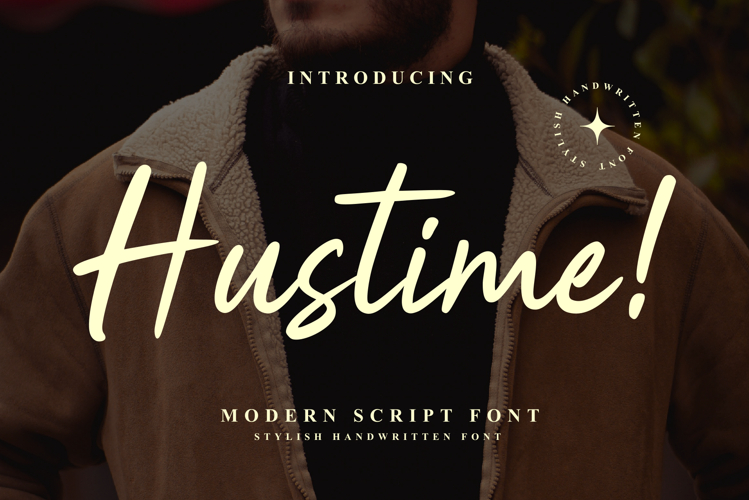 Hustime - Handwritten Font