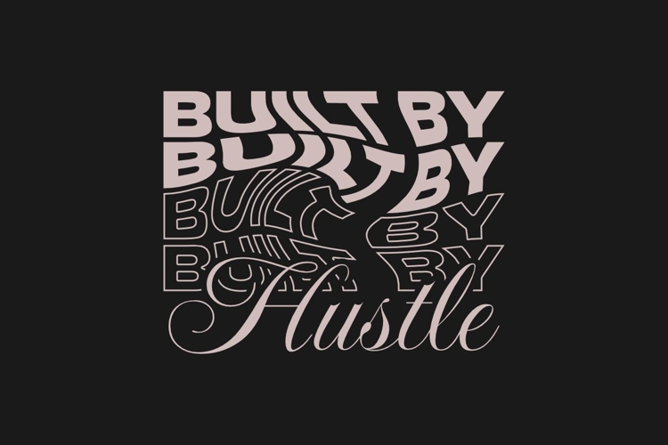 Built By Hustle Urban Logo Streetwear T-shirt Design