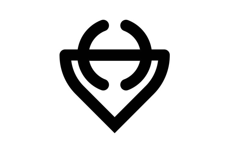 HV VH logo design