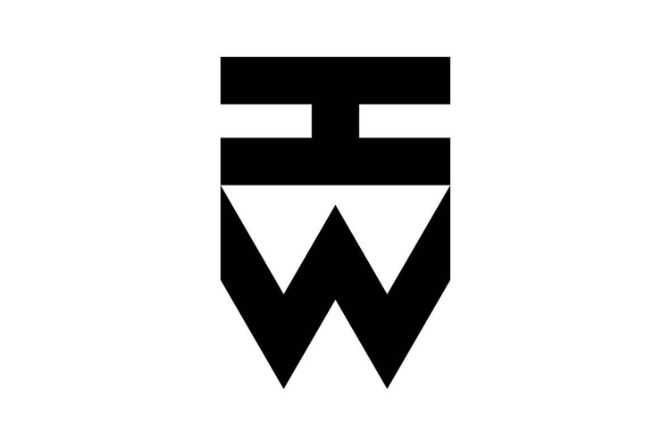 HW WH logo design