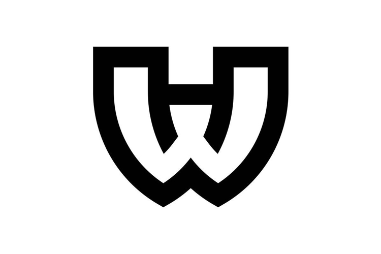 HW WH logo design