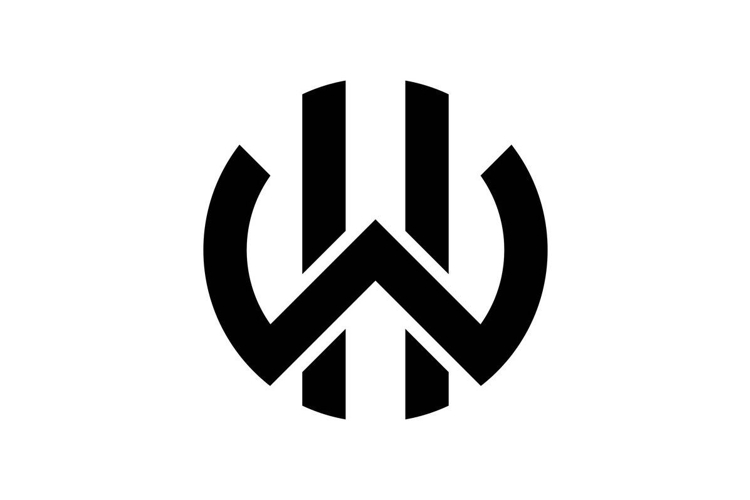 HW WH logo design
