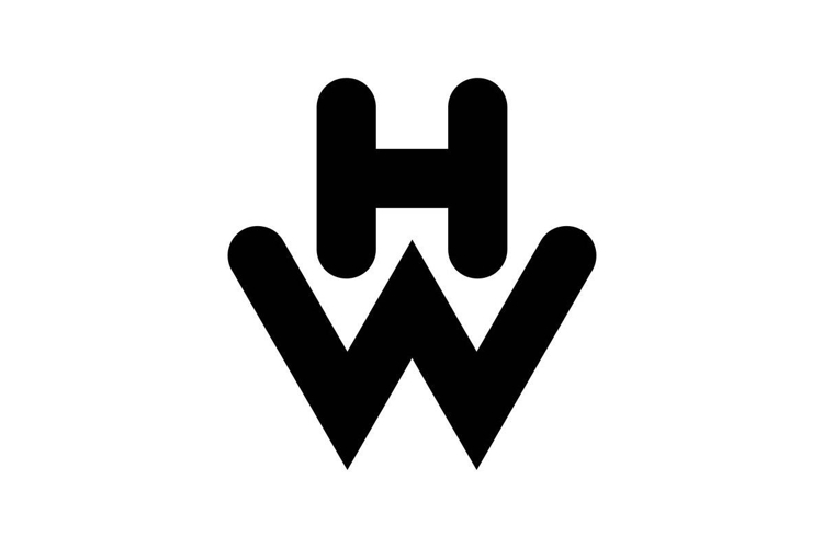 HW WH logo design