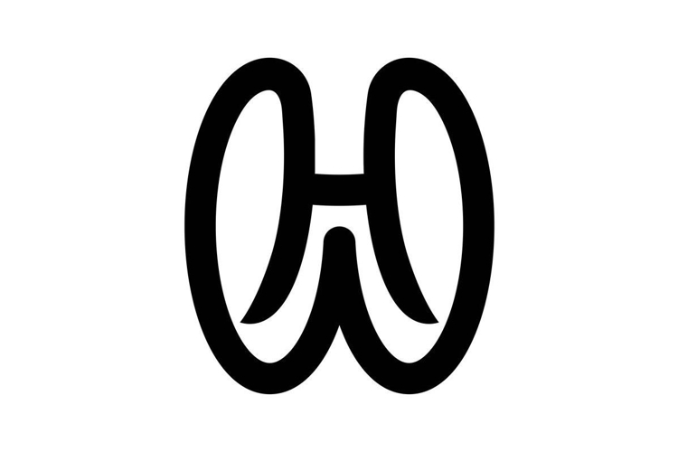 HW WH logo design