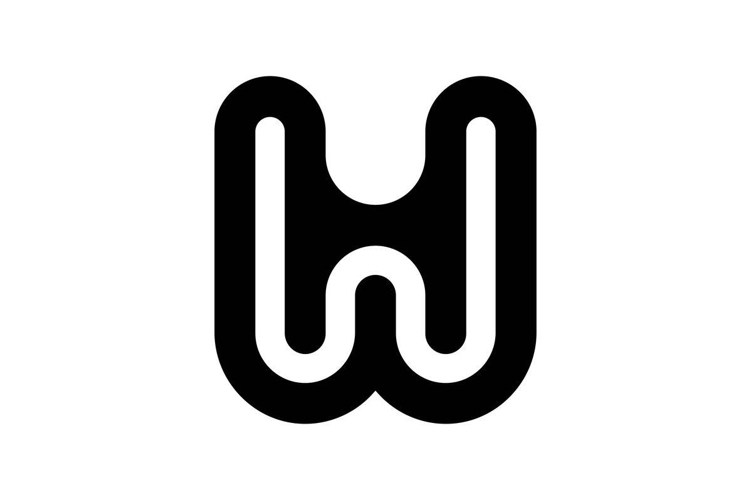 HW WH logo design