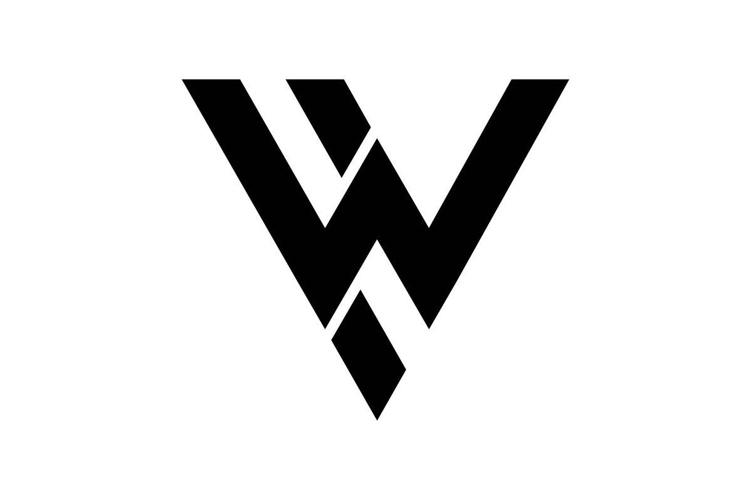 HW WH logo design