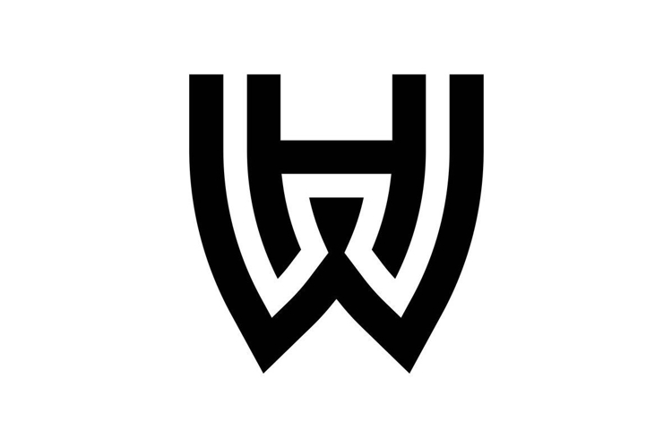 HW WH logo design
