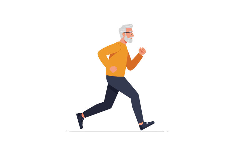 Running Man Clipart Image 6