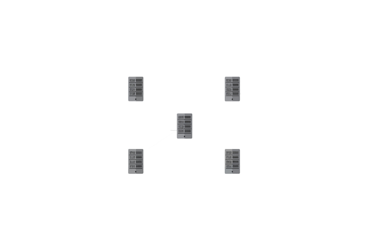 Grey geometric shapes arranged in a minimal style vector art