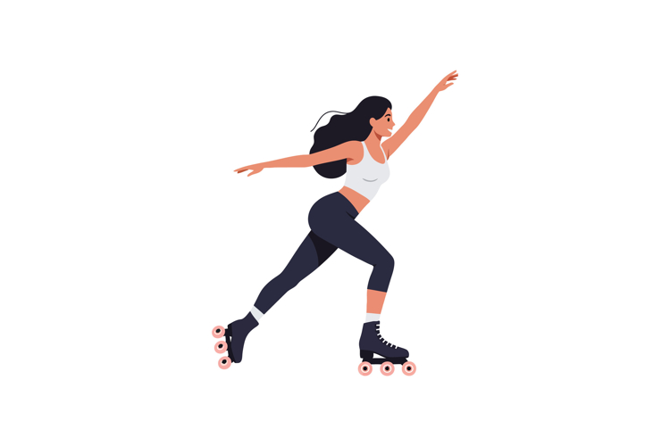 Roller Skater Clipart Image 10