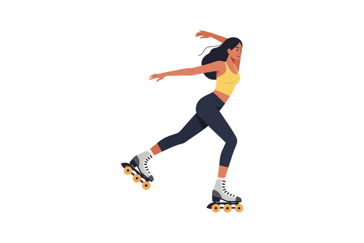 Roller Skater Clipart Image 8