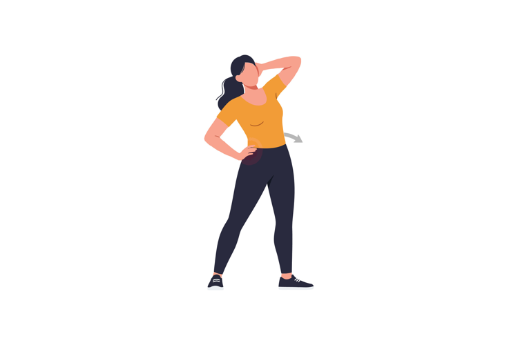 Woman posing confidently in stylish outfit flat vector art