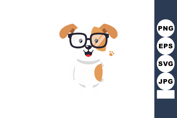 Dog Glasses Vector Image 6