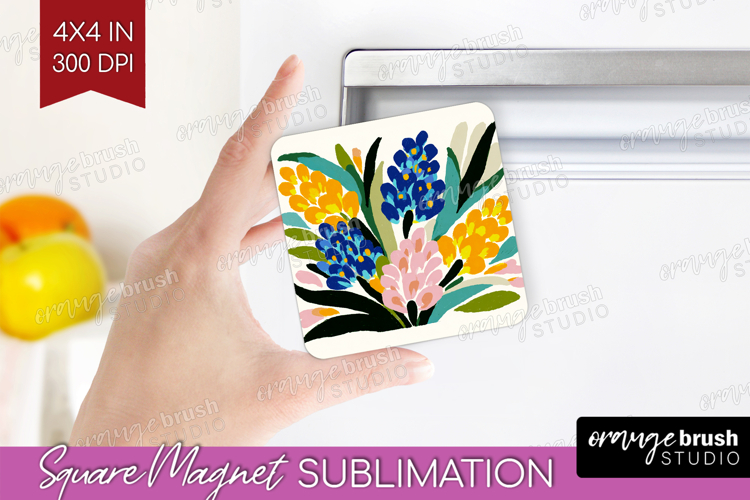 Hyacinth Modern Floral Magnet Sublimation Sping Flower PNG