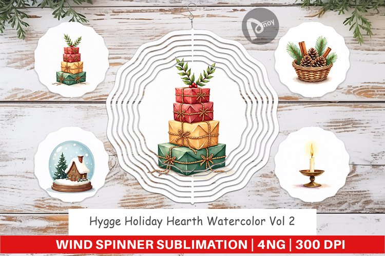 Hygge Holiday Hearth Wind Spinner