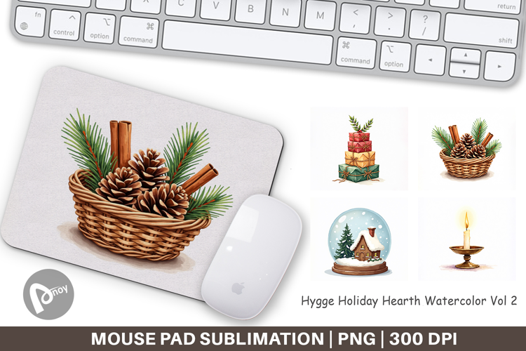 Hygge Holiday Hearth Mouse Pad
