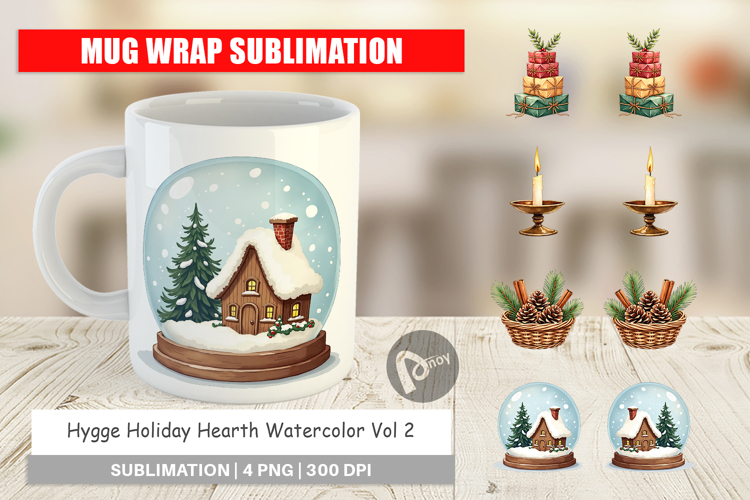 Hygge Holiday Hearth Mug Wrap
