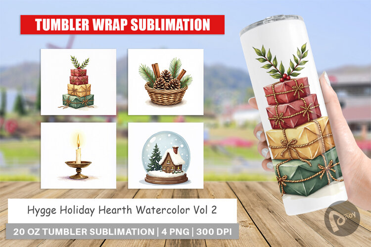 Hygge Holiday Hearth Tumbler example image 1
