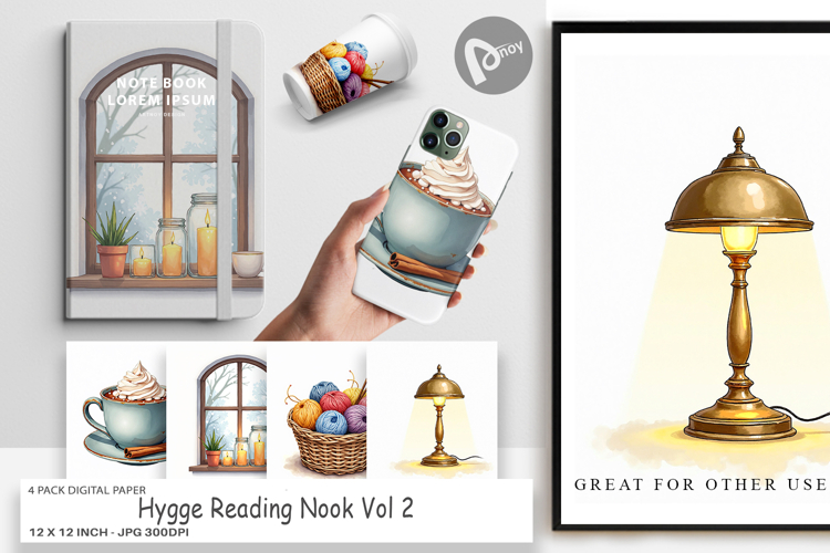 Hygge Reading Nook Digital Paper