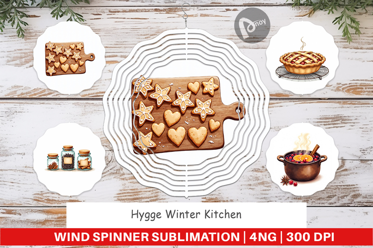 Hygge Winter Kitchen Wind Spinner