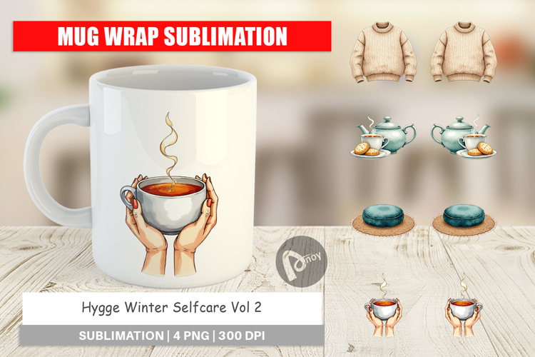 Hygge Winter Selfcare Mug Wrap
