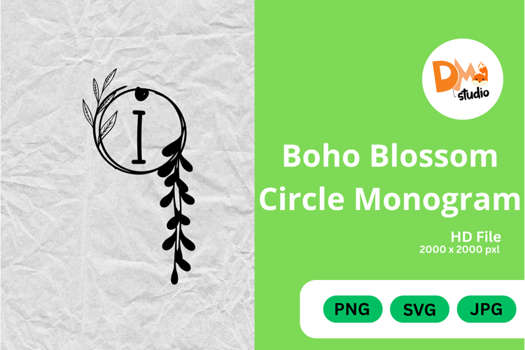 Boho Flower Clipart Image 2