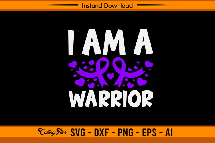 I Am A Warrior Hodgkin’s Lymphoma Awareness SVG