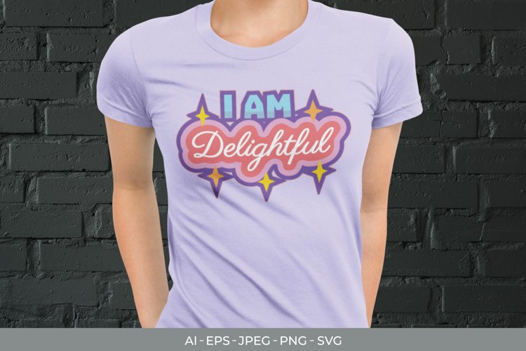 I am Delightful SVG example image 1