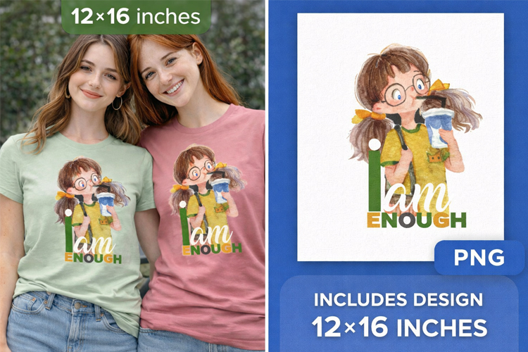 I am Enough - PNG Sublimation