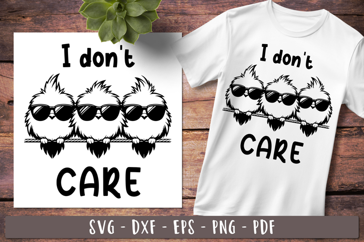 I dont care Funny birds Sarcastic sayings